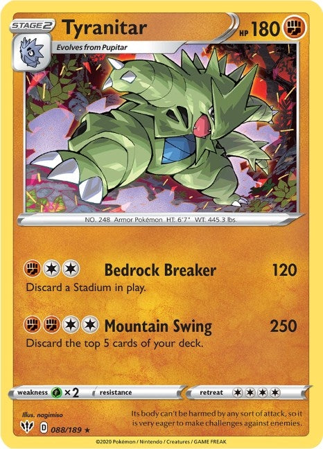 Tyranitar (088/189) (SWSH03)