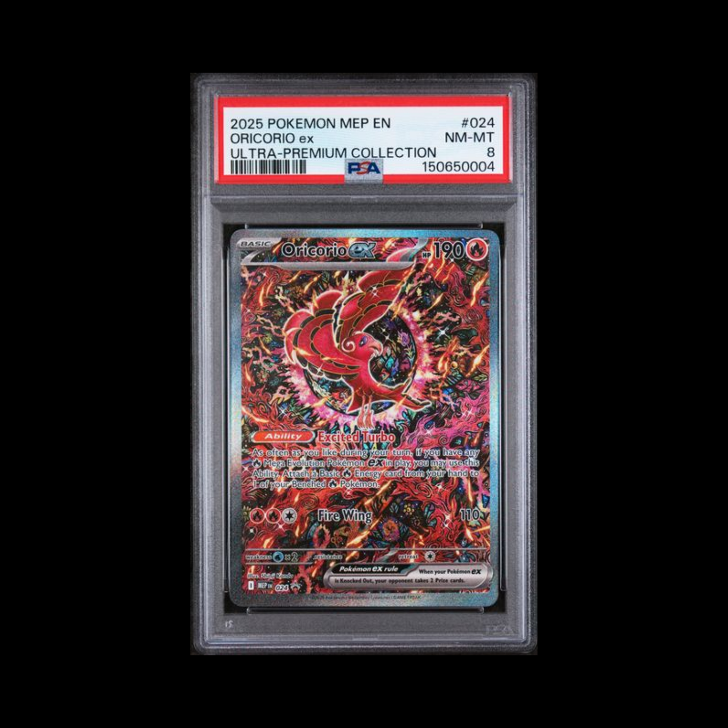 Pokemon Slab Oricorio EX 024 PSA 8 Near Mint 2025