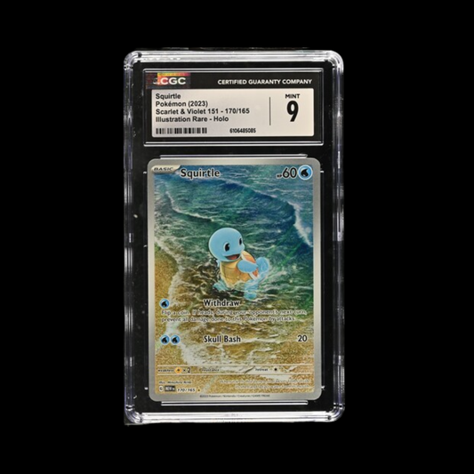 Pokemon Slab Squirtle 170 2023 CGC 9 Mint