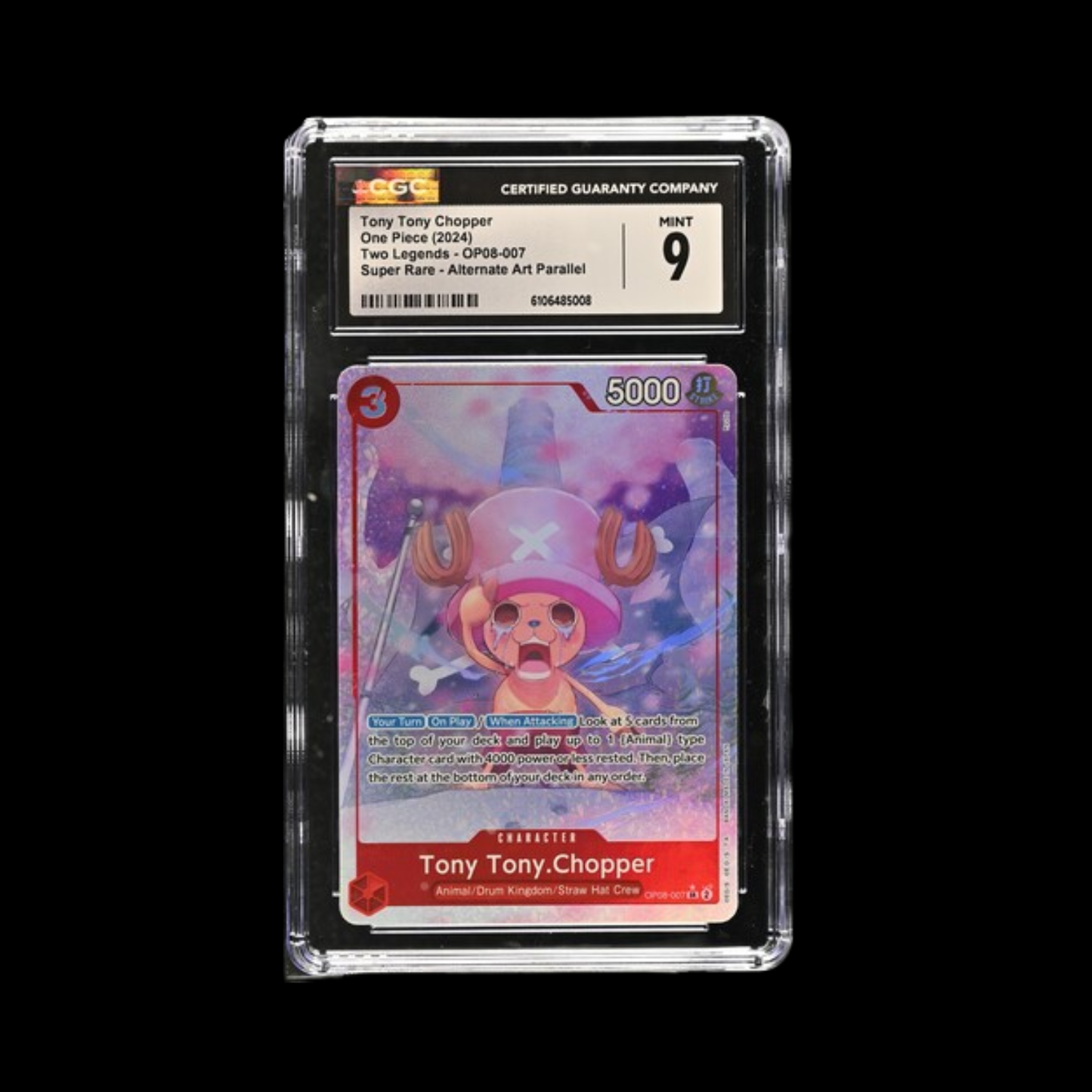 One Piece Slab Tony Tony Chopper OP08-007 CGC 9 Mint