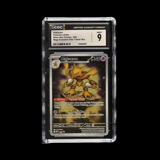 Pokemon Slab Alakazam 009 CGC 9 Mint 2025