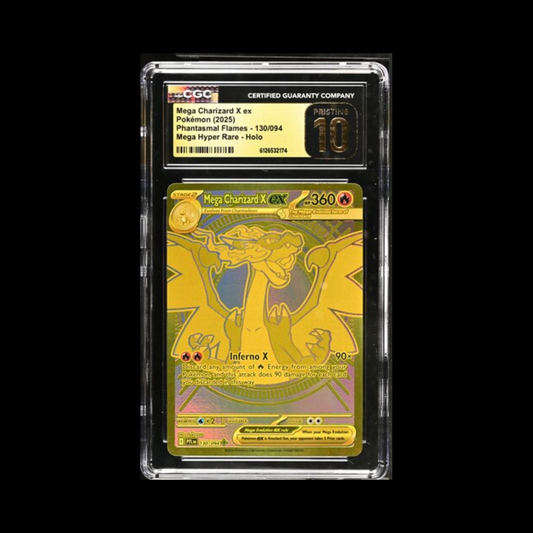 Pokemon Slab Mega Charizard X EX 130 CGC Pristine 10 2025