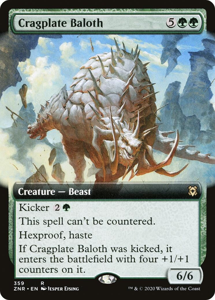 Cragplate Baloth (Extended Art) (359) (ZNR)