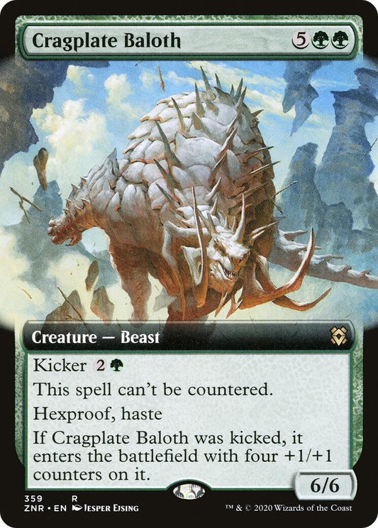 Cragplate Baloth (Extended Art) (359) (ZNR)