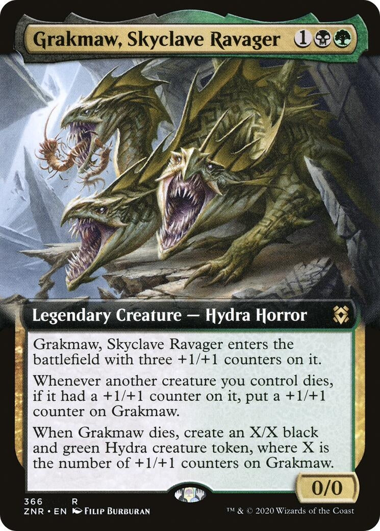 Grakmaw, Skyclave Ravager (Extended Art) (366) (ZNR)