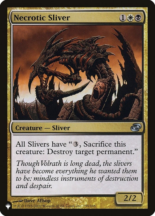 Necrotic Sliver (159/165) (LIST)