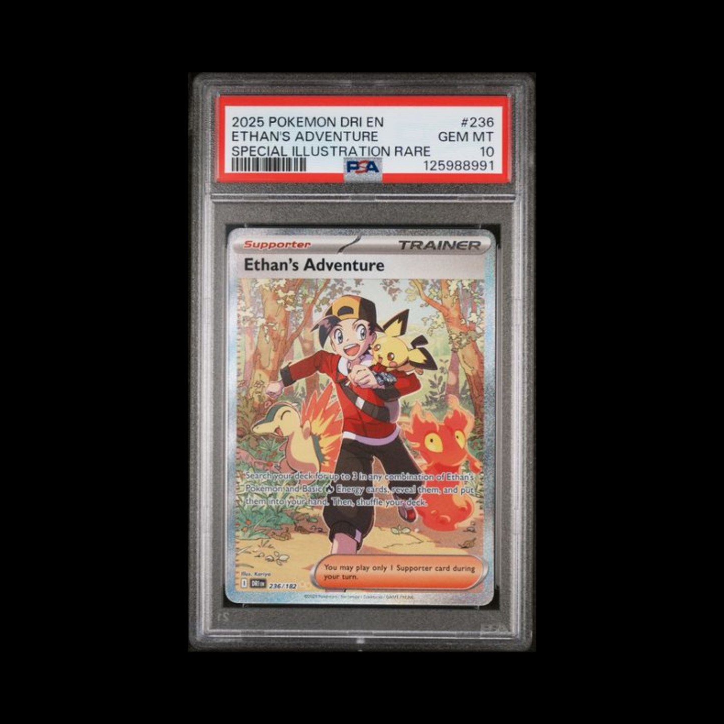 Pokemon Slab Ethan's Adventure 236 PSA 10 Gem 2025