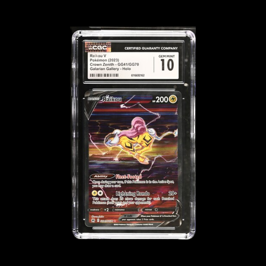 Pokemon Slab Raikou V GG41 CGC 10 Gem 2023