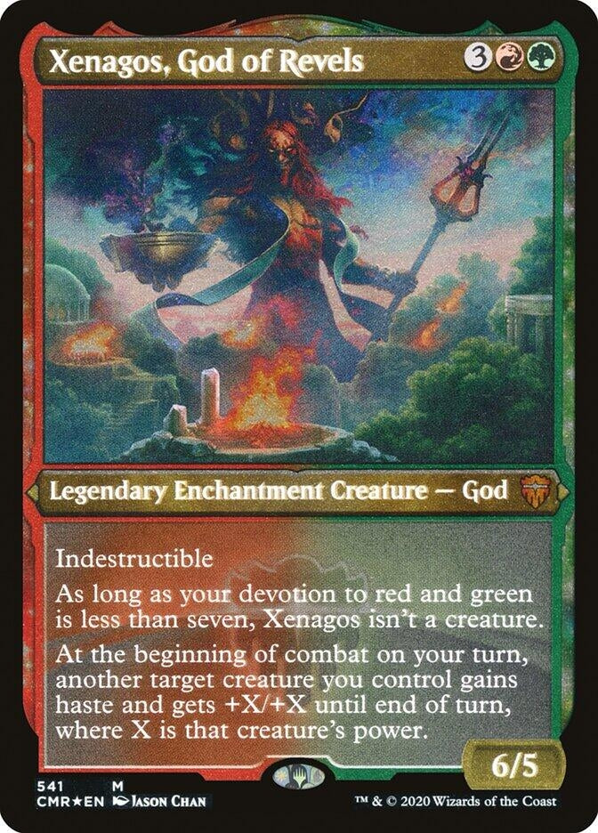 Xenagos, God of Revels (Foil Etched) (541) (CMR)