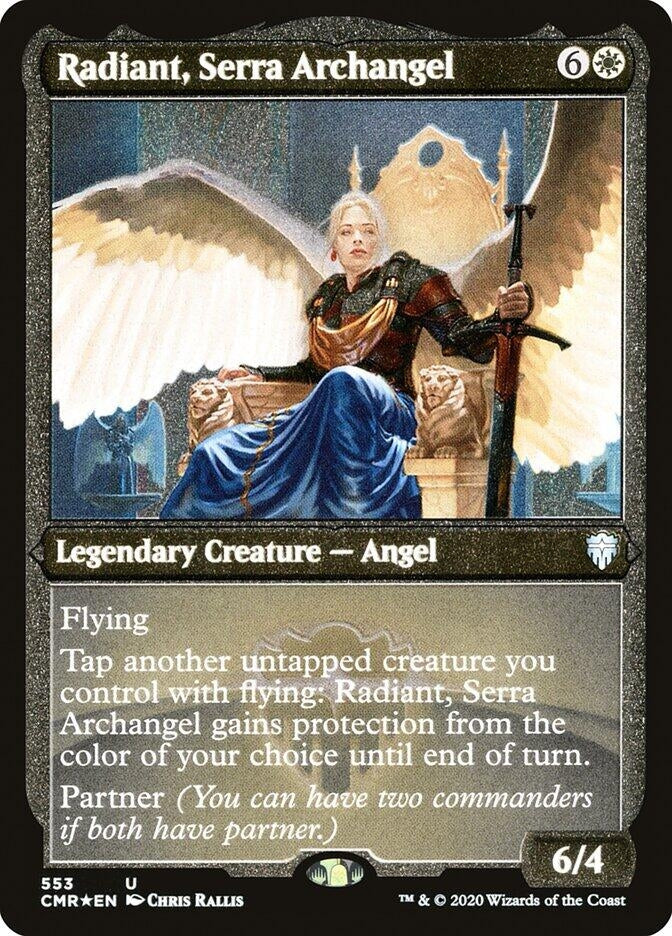 Radiant, Serra Archangel (Foil Etched) (553) (CMR)