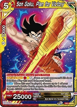 Son Goku, Plan for Victory (DB3-122) (Draft Box 06 - Giant Force) (DB3)