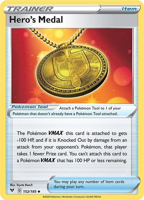 Hero's Medal (152/185) (SWSH04)