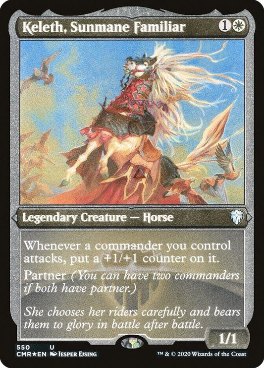 Keleth, Sunmane Familiar (Foil Etched) (550) (CMR)