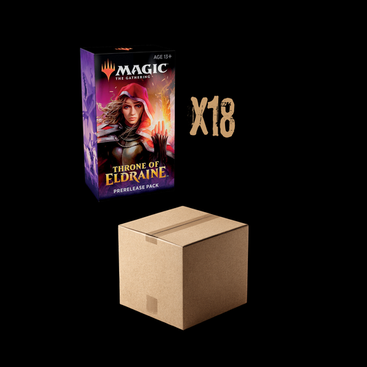 MTG Magic The Gathering Throne Of Eldraine x18 Prerelease Packs Sealed Case