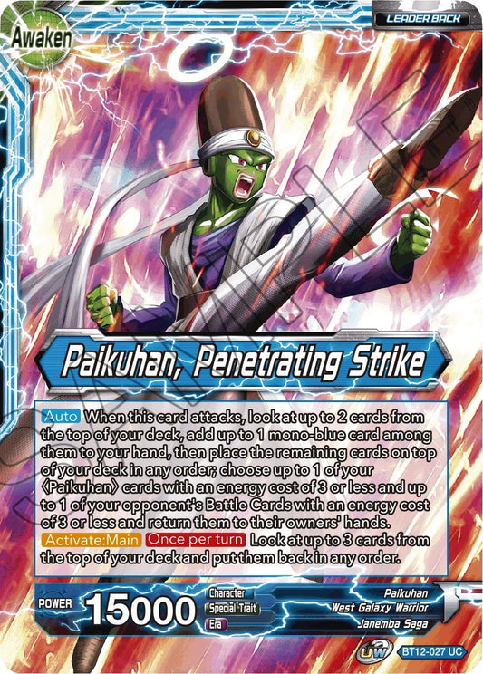 Paikuhan // Paikuhan, Penetrating Strike (BT12-027) (Vicious Rejuvenation) (DBS-B12)