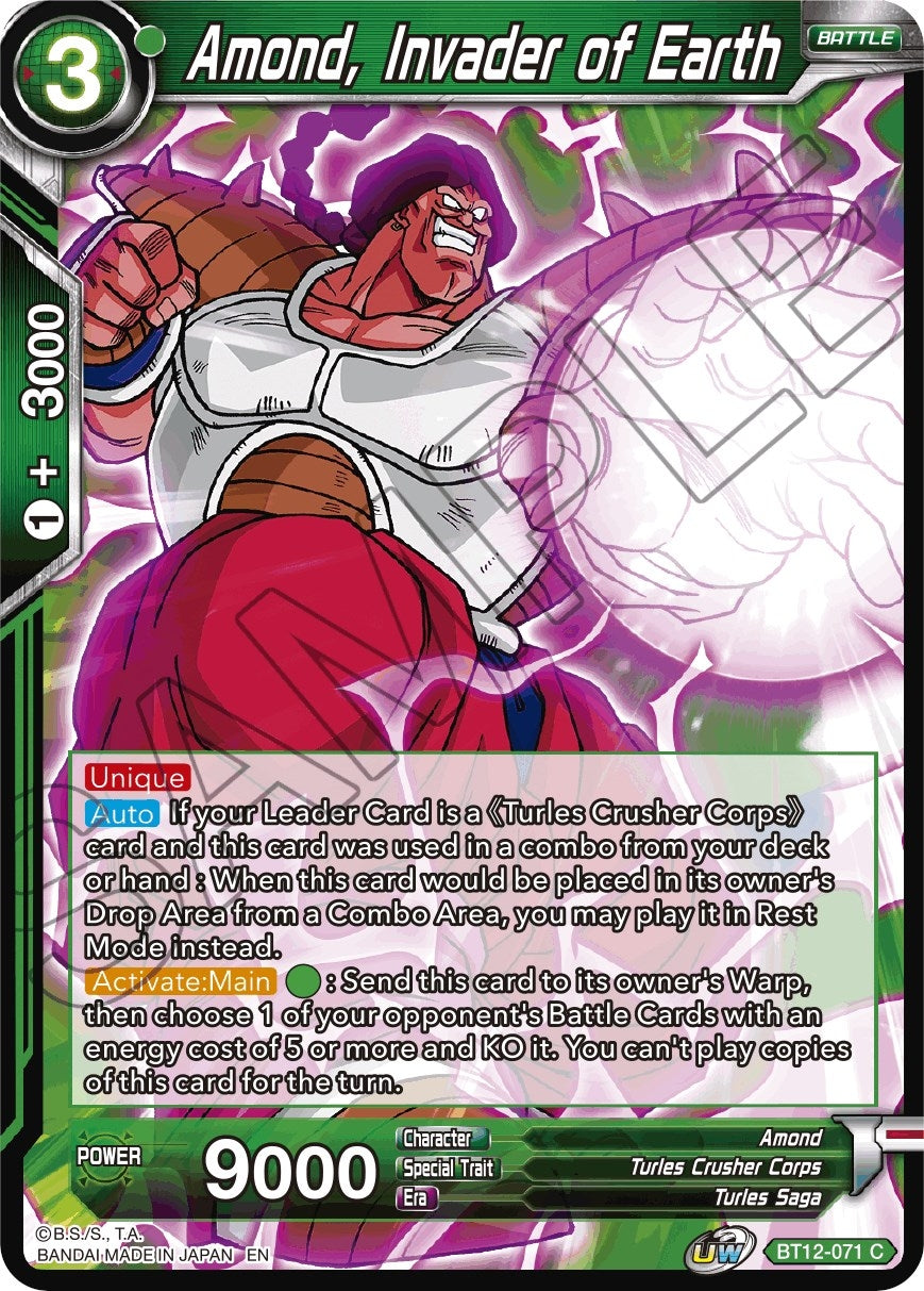 Amond, Invader of Earth (BT12-071) (Vicious Rejuvenation) (DBS-B12)