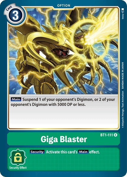 Giga Blaster (BT1-111 R) (BT01-03A)