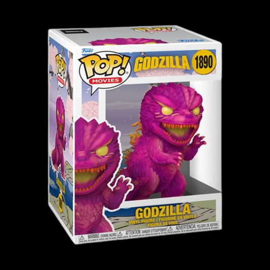 Godzilla Retro Futurism Godzilla Pink Premium Funko Pop! Vinyl Figure #1890 - SUPER SIZE