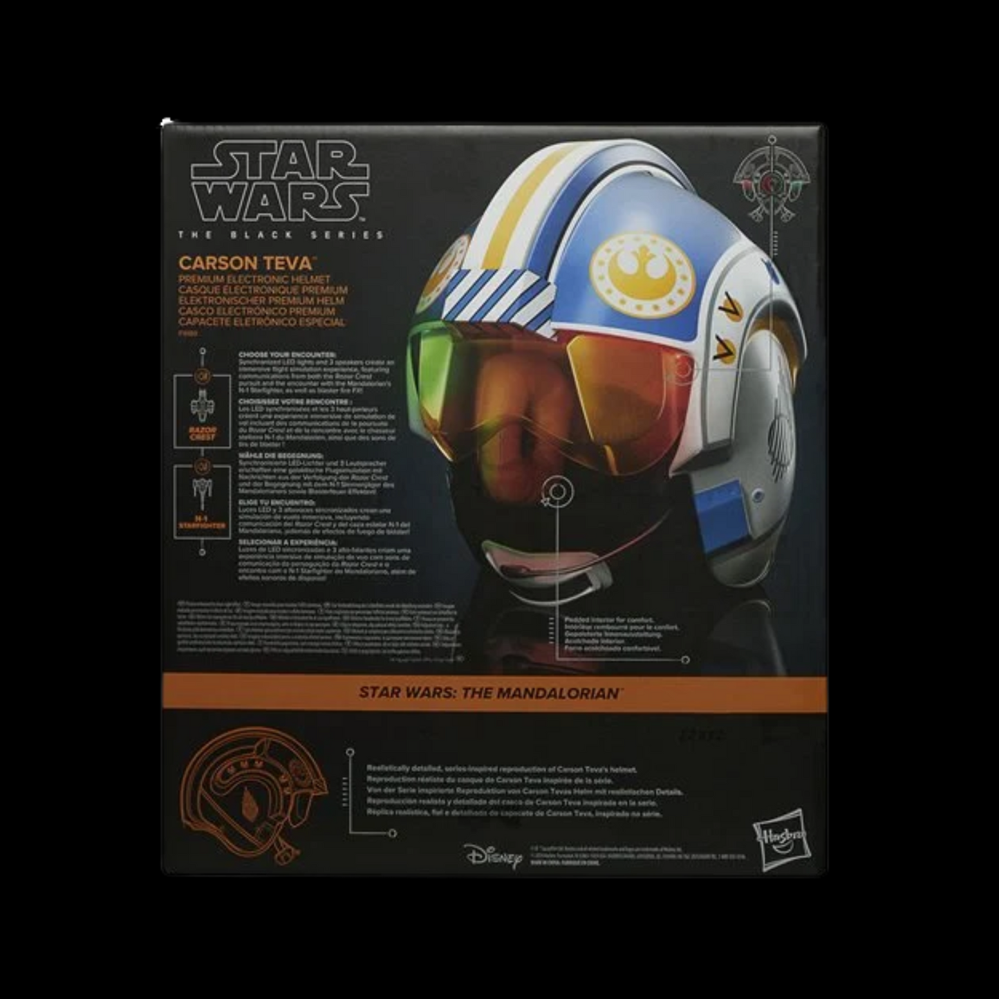 Star Wars Prop The Black Series Carson Teva Premium Electronic Helmet