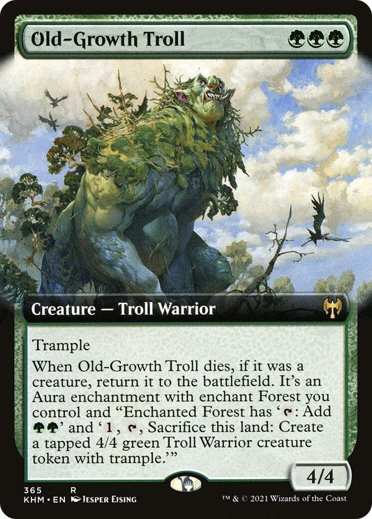 Old-Growth Troll (Extended Art) (365) (KHM)