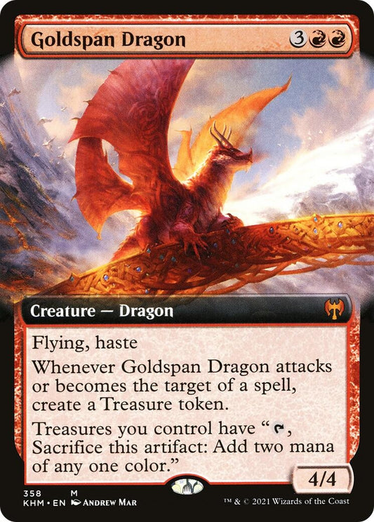Goldspan Dragon (Extended Art) (358) (KHM)