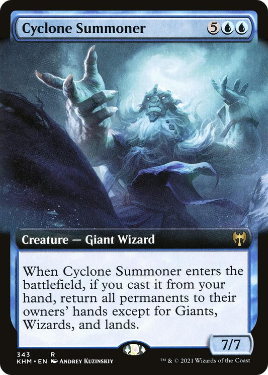 Cyclone Summoner (Extended Art) (343) (KHM)
