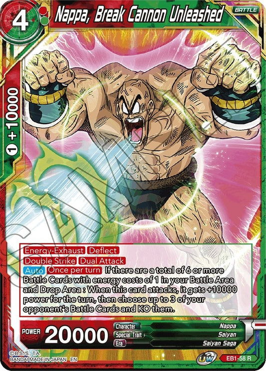 Nappa, Break Cannon Unleashed (EB1-58) (Battle Evolution Booster) (EB-01)