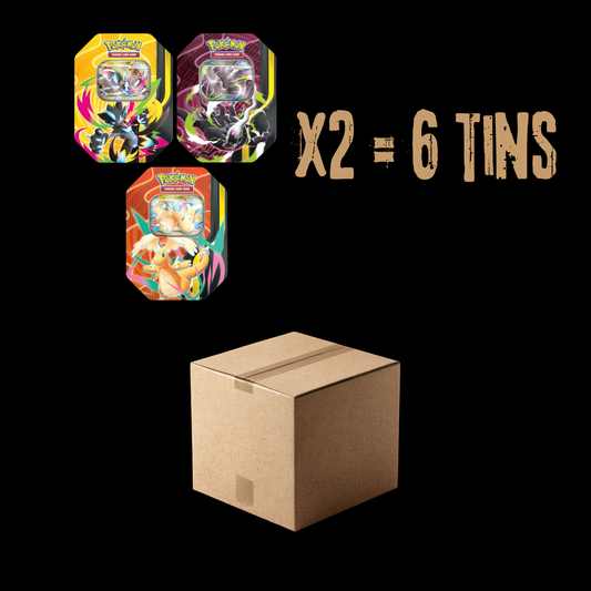 Pokemon Mega Forces Tin Bundle of 3 x2 Sealed Case (Ships August 28th)