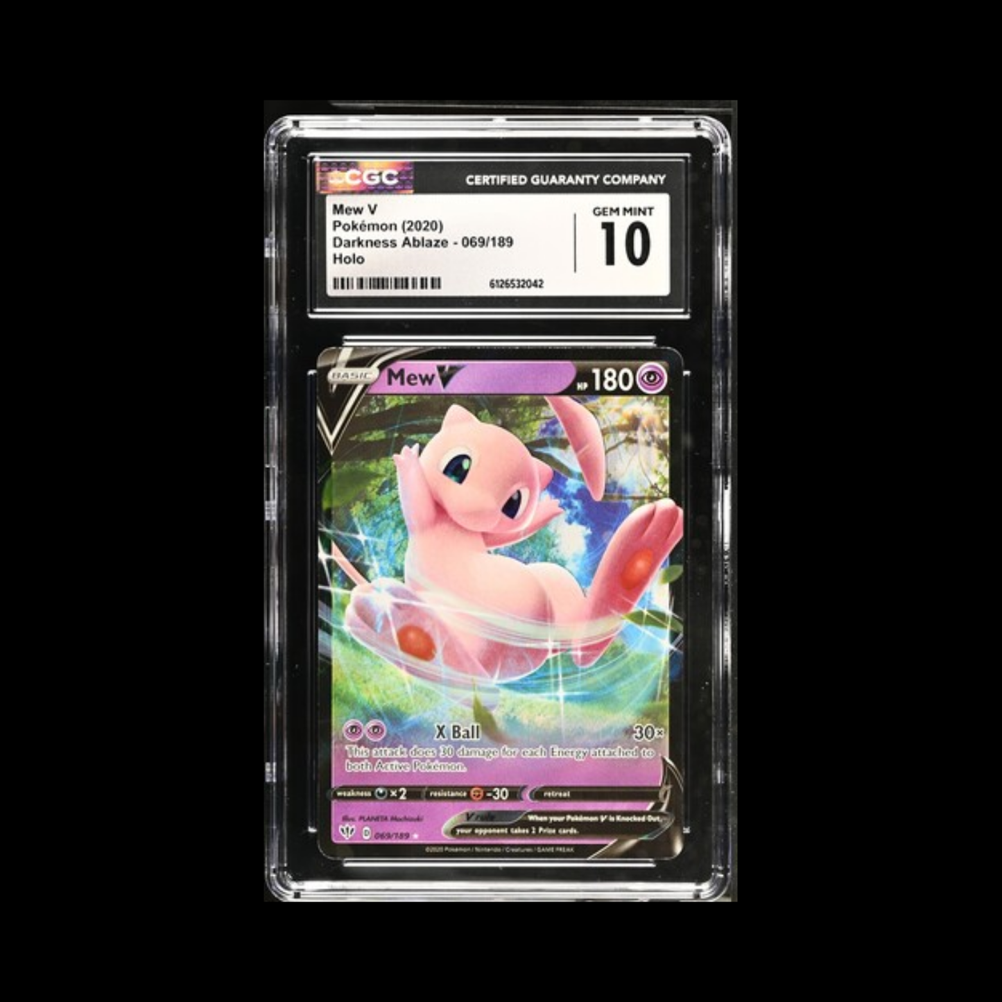 Pokemon Slab Mew V 069 CGC 10 Gem 2020