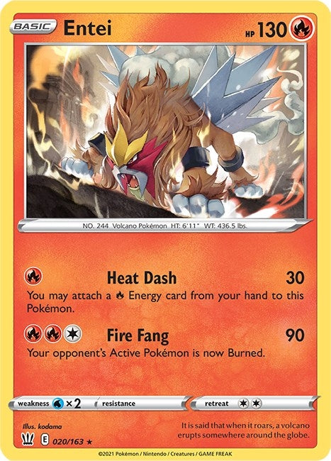 Entei (020/163) (SWSH05)