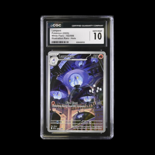 Pokemon Slab Lampent 102 2025 CGC 10 Gem Mint