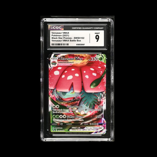 Pokemon Slab Venusaur VMAX SWSH102 CGC 9 Mint 2021