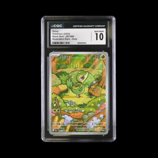Pokemon Slab Snivy 087 2025 CGC 10 Gem Mint