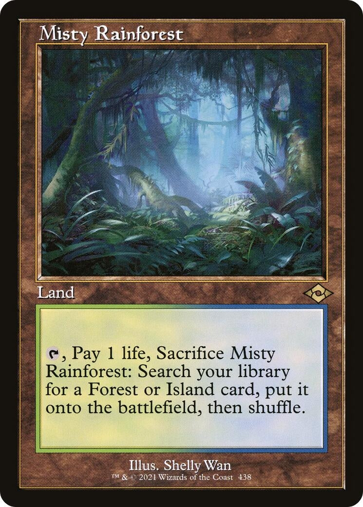 Misty Rainforest (Retro Frame) (438) (MH2)