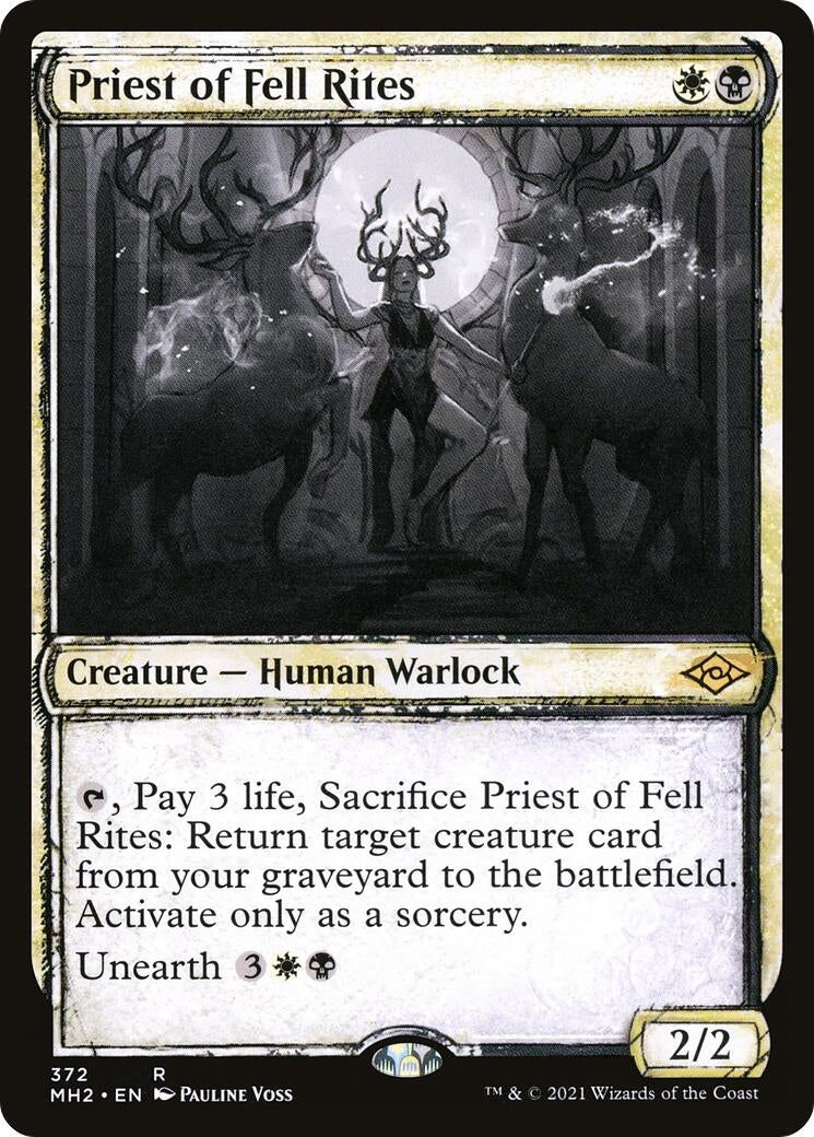 Priest of Fell Rites (Showcase) (372) (MH2)