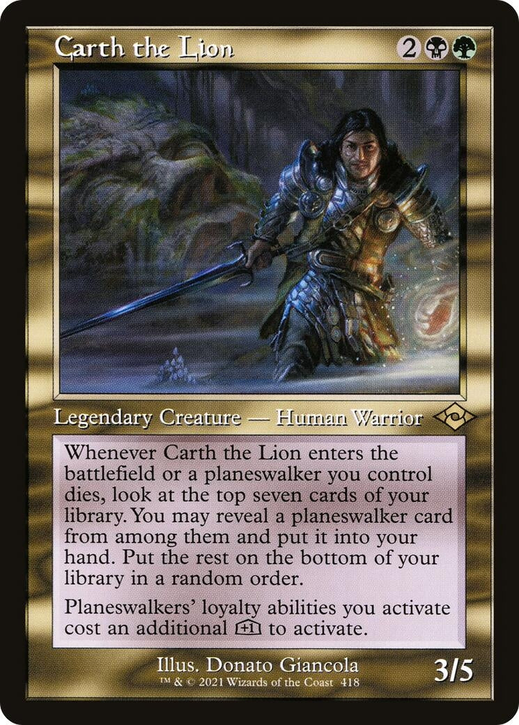 Carth the Lion (Retro Frame) (418) (MH2)