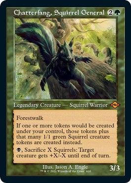 Chatterfang, Squirrel General (Retro Frame) (Foil Etched) (410) (MH2)