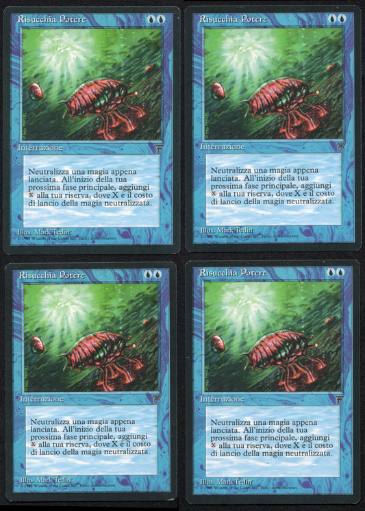 Mana Drain Legends - Italian - Risuccia Potere - 4x Playset NM