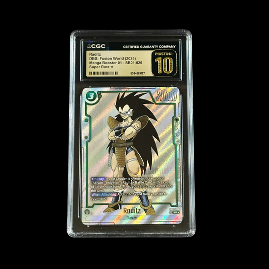 Dragon Ball Super Fusion World Slab Raditz SB01-026 CGC Pristine 10 2025