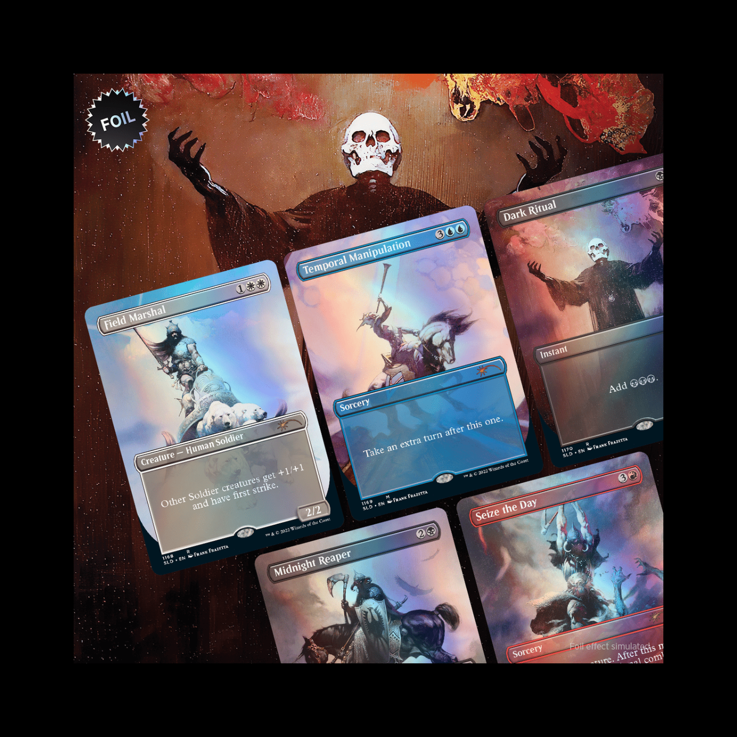 MTG Magic The Gathering Secret Lair The Art Of Frank Frazetta Foil Edition Sealed