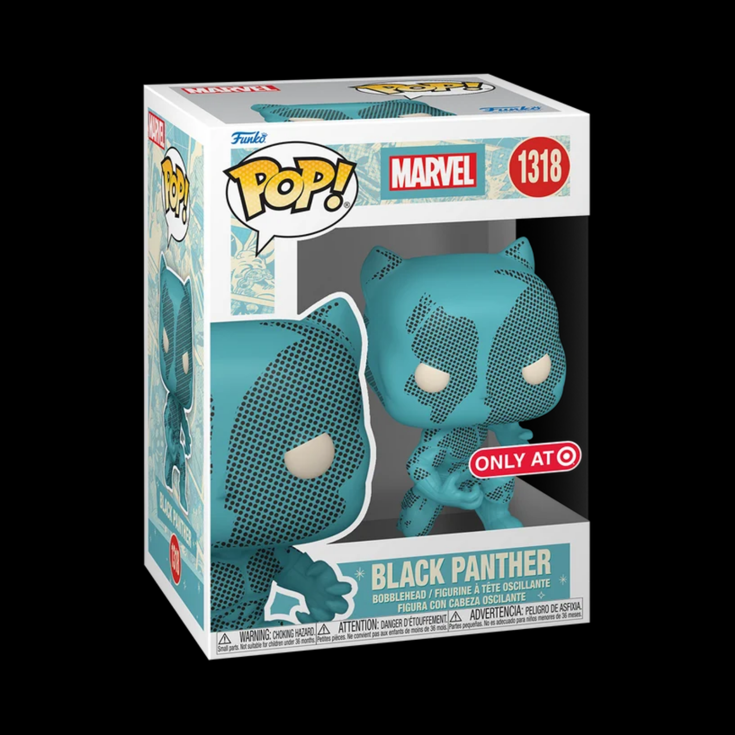 Marvel Black Panther Funko Pop! Vinyl Figure #1318 + Protector (ONLY AT O)
