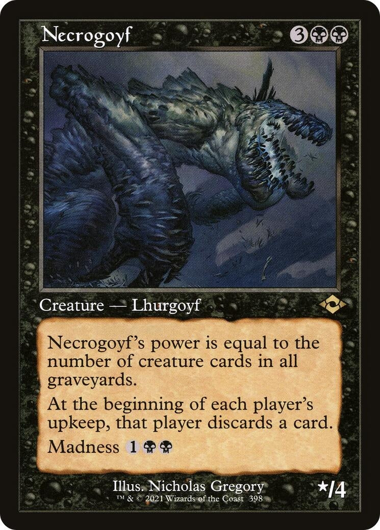Necrogoyf (Retro Frame) (398) (MH2)