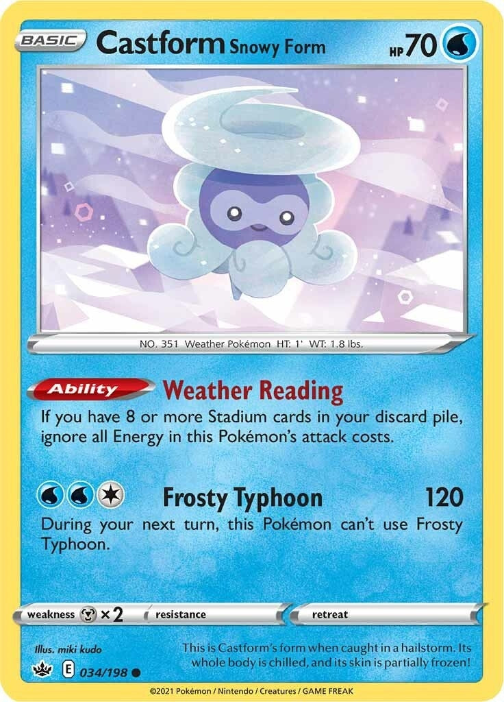 Castform Snowy Form (034/198) (SWSH06)