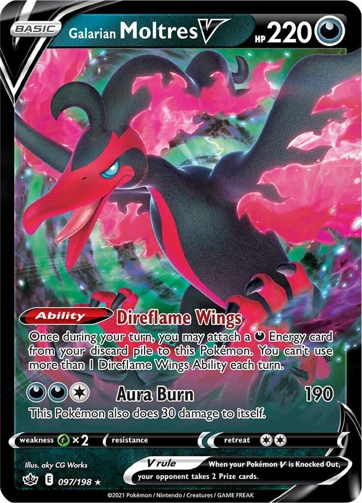 Galarian Moltres V (097/198) (SWSH06)