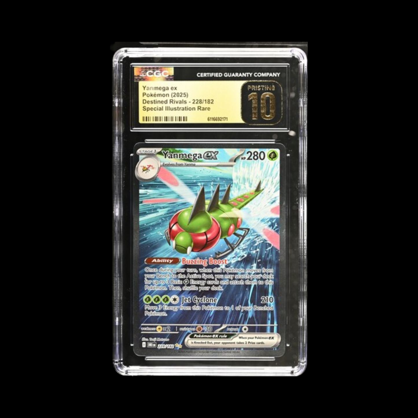 Pokemon Slab Yanmega Ex 228 CGC Pristine 10 2025