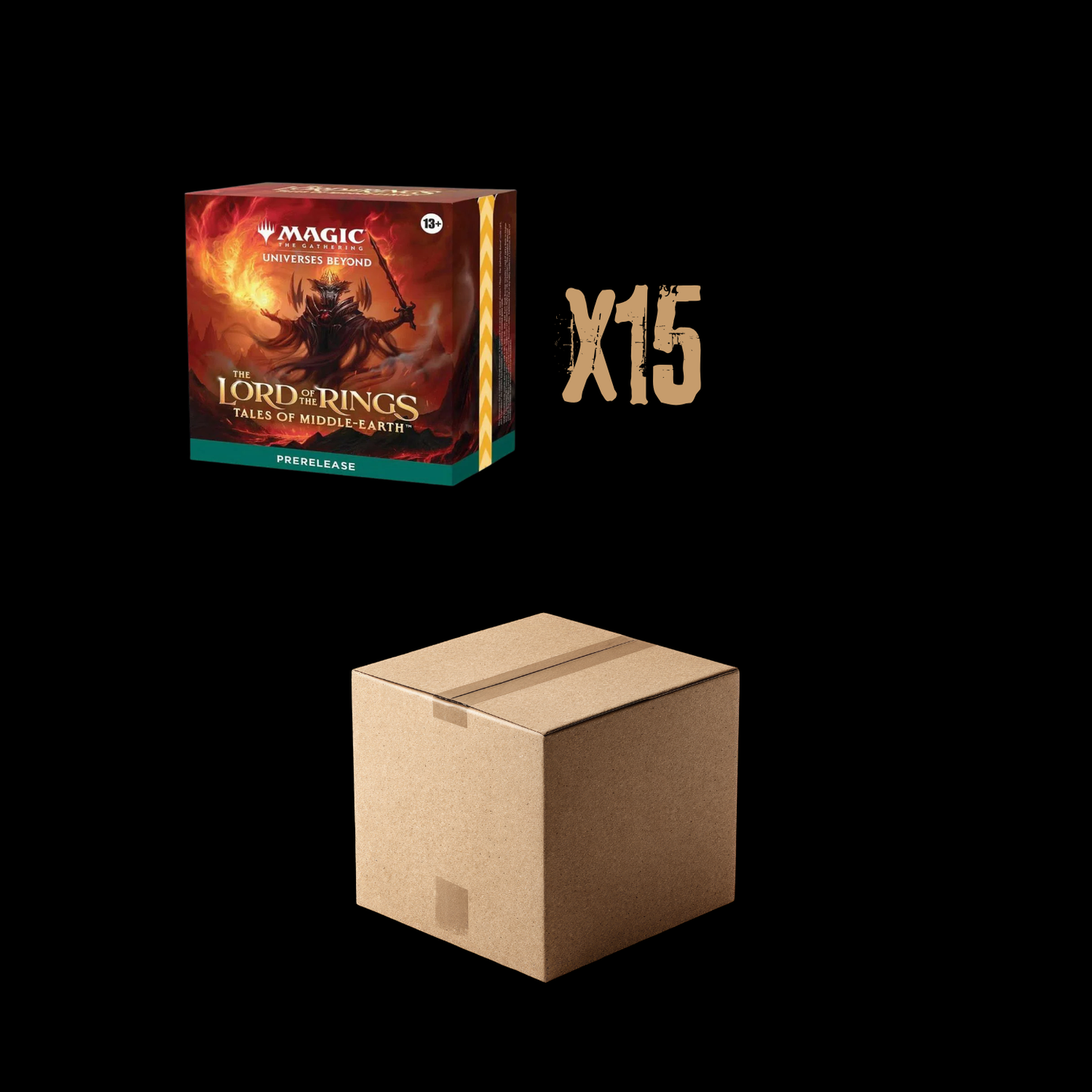 MTG Magic The Gathering The Lord Of The Rings 15x Prerelease Packs Sealed Case