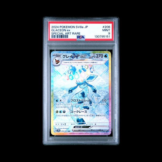 Pokemon JP Slab Glaceon EX 206 PSA 9 Mint 2025