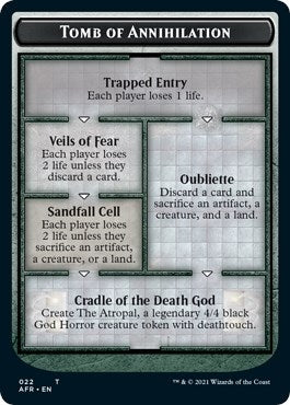 Tomb of Annihilation // The Atropal Double-Sided Token (22 // 5) (AFR)