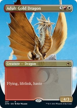 Adult Gold Dragon (Borderless) (297) (AFR)