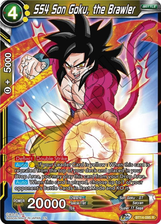 SS4 Son Goku, the Brawler (BT14-095) (Cross Spirits) (DBS-B14)